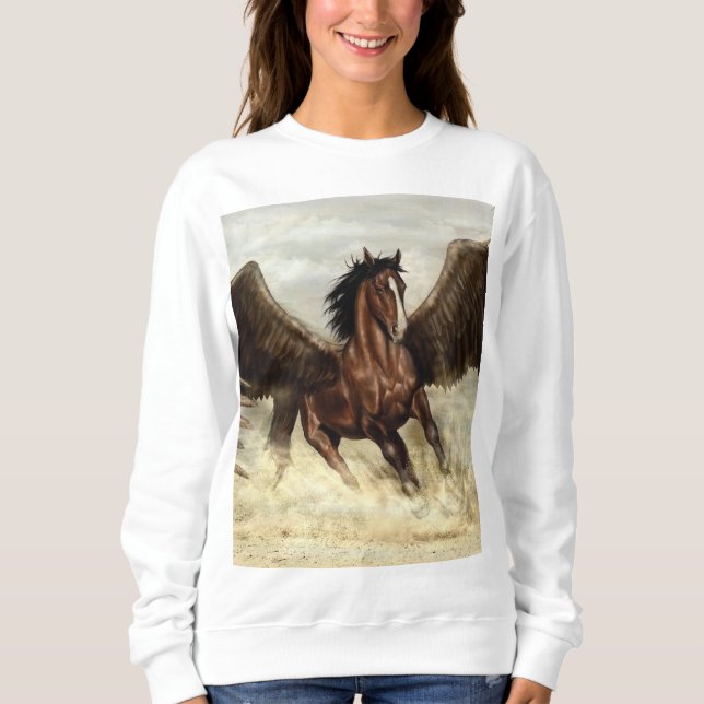 Winged Pegasus   Sweatshirt (Front)