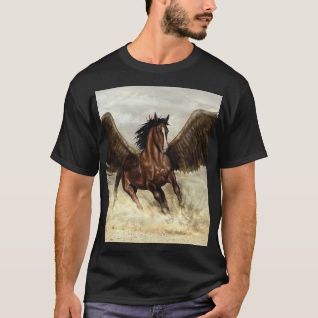 Winged Pegasus   T-Shirt (Front)