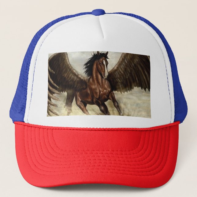 Winged Pegasus   Trucker Hat (Front)