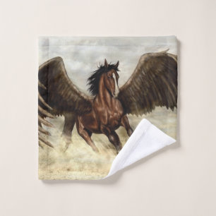 Winged Pegasus Wash Cloth