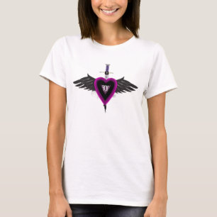 winged purple heart of love T-Shirt