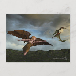Winged Pursuit Postcard