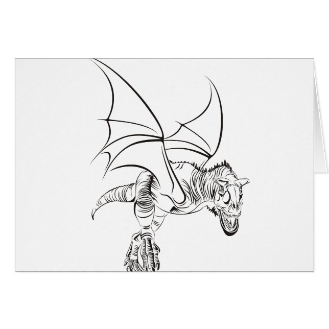 Winged Raptor / Tribal (Front Horizontal)