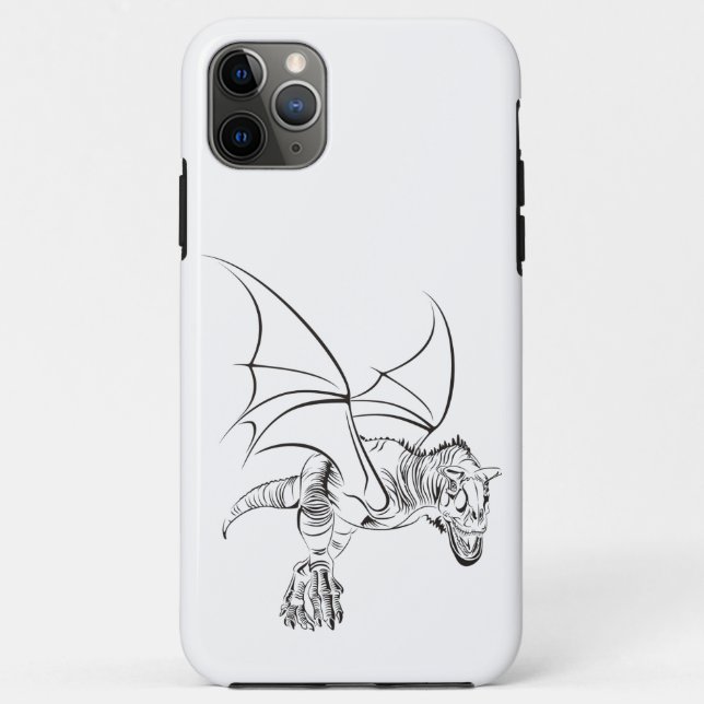 Winged Raptor / Tribal Case-Mate iPhone Case (Back)