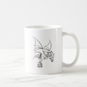 Winged Raptor / Tribal Coffee Mug