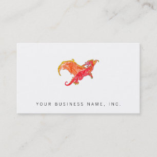 Winged Red Dragon Business Card
