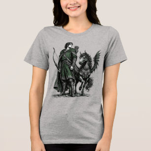 Winged Shadows & Leraje Arcane Aim Tri-Blend Shirt