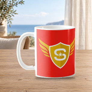 Winged Shield Hero Emblem Red Gold Mug