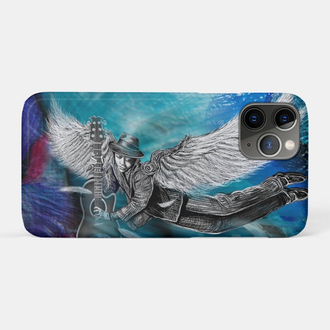 Winged Six String Case-Mate iPhone Case (Back (Horizontal))