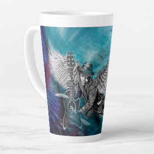 Winged Six String Latte Mug