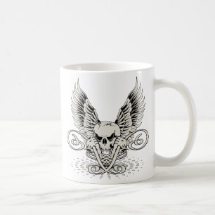 Winged Skull Coffee Mug