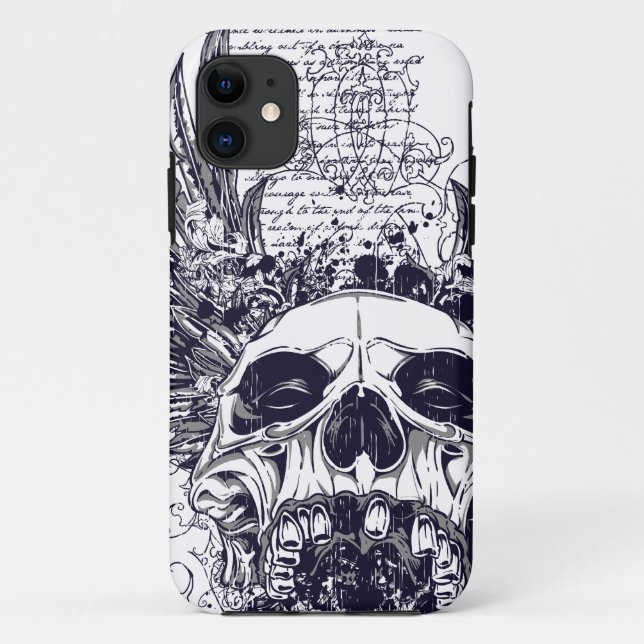 Winged Skull Death Angel iPhone 5 Case Goth Metal (Back)