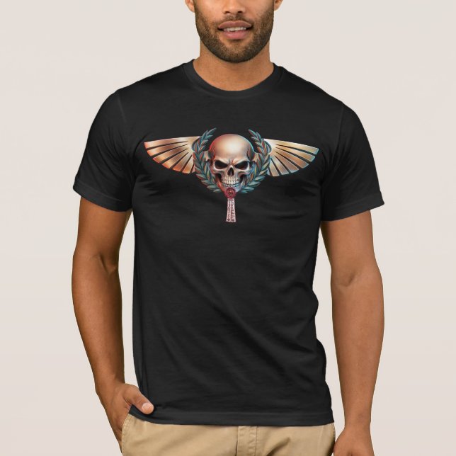 Winged Skull Emblem of Honour T-Shirt (Front)