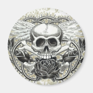 Winged Skull Magnet