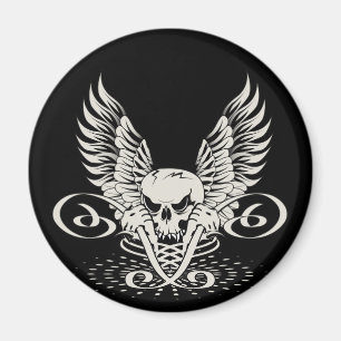 Winged Skull Magnet
