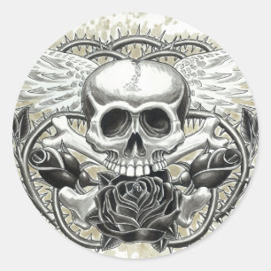 Winged Skull Stickers