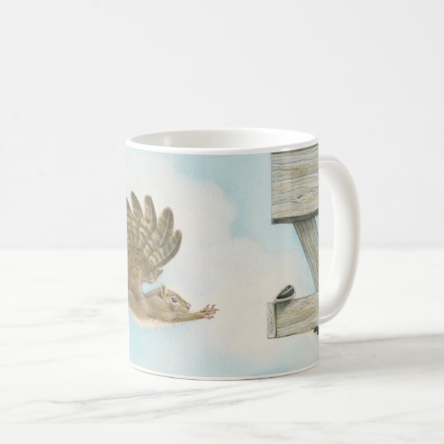 Winged Squirrel Coffee Mug (Front Right)