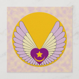 Winged Sufi Heart Invitation