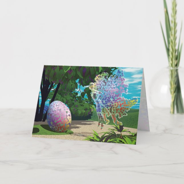 Winged Things - Easter Egg Hunt (message) Holiday Card (Front)