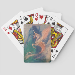 Winged Unicorn Pegasus Cloud Playing Cards