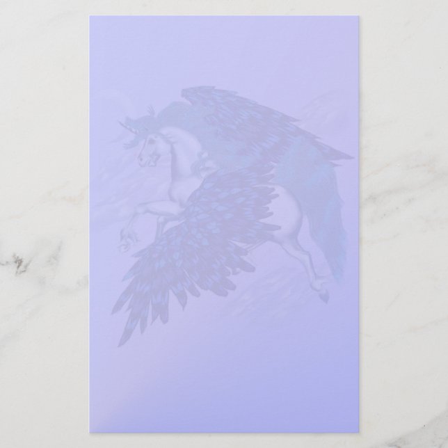 Winged Unicorn Stationery (Front)