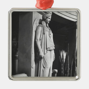 Winged victory metal tree decoration