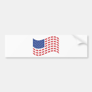winger-flag-wave bumper sticker