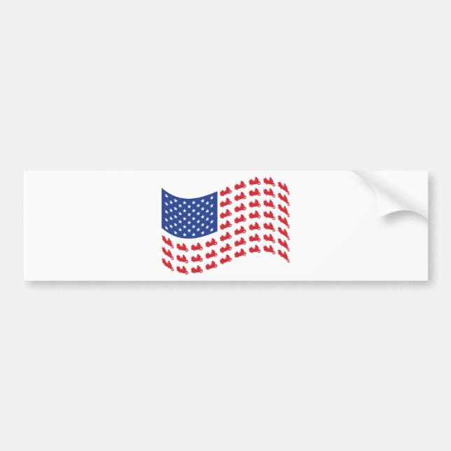 winger-flag-wave bumper sticker (Front)