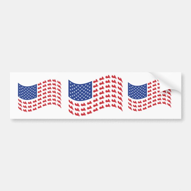 winger-flag-wave bumper sticker (Front)
