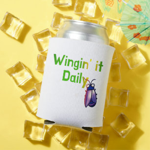 Wingin It Daily Funny Bug Humour Can Cooler