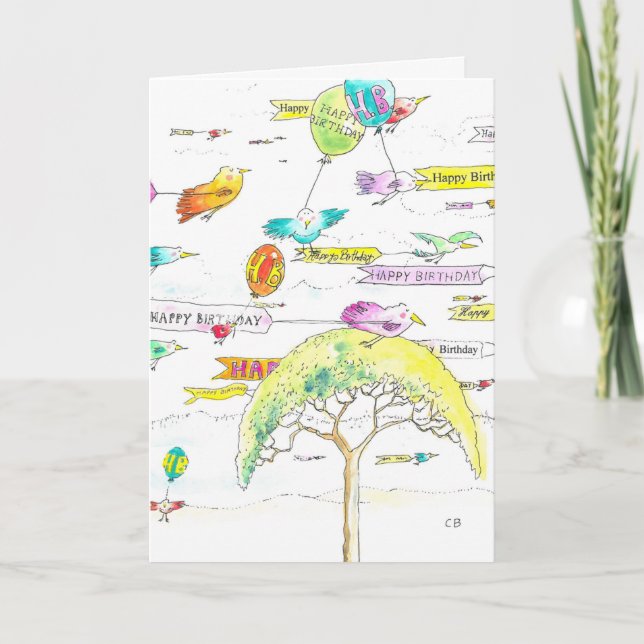 "Winging" Birthday Card (Front)