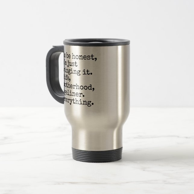 winging it travel mug (Front Left)