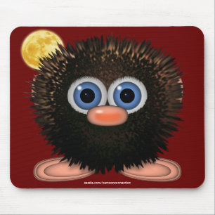 Wingle the Cute Wuzzy Butt & Moon, Kids Mousepad