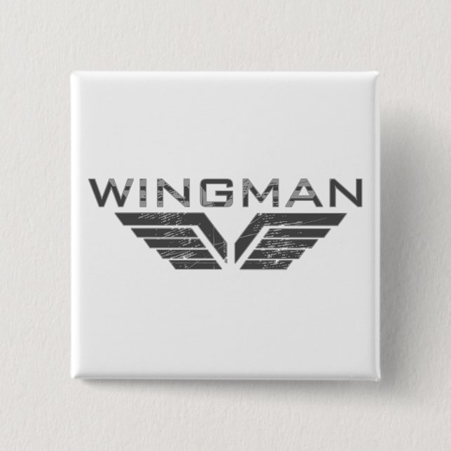 Wingman 15 Cm Square Badge (Front)