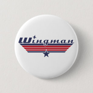 Wingman 6 Cm Round Badge