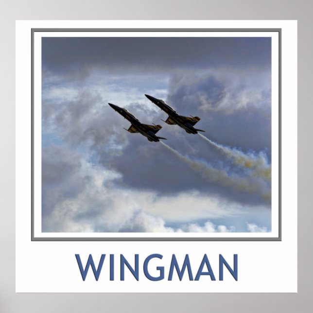 Wingman Blue Angels Poster (Front)