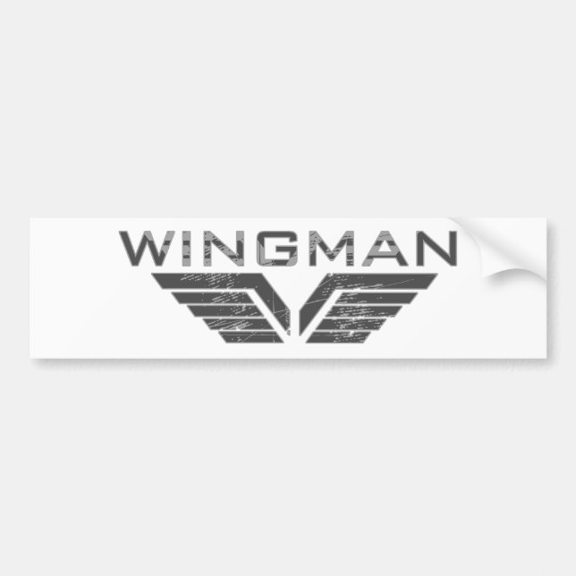 Wingman Bumper Sticker (Front)