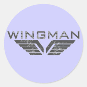 Wingman Classic Round Sticker