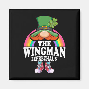 Wingman Leprechaun St Patricks Day Costume Magnet