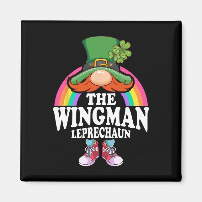 Wingman Leprechaun St Patricks Day Costume  Magnet (Front)