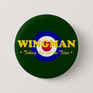 Wingman (RAF) 6 Cm Round Badge