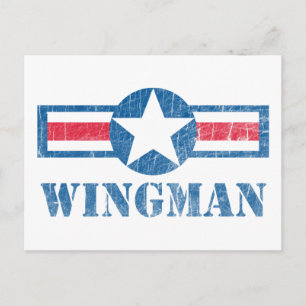Wingman Vintage Postcard