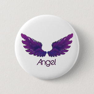Wings 6 Cm Round Badge