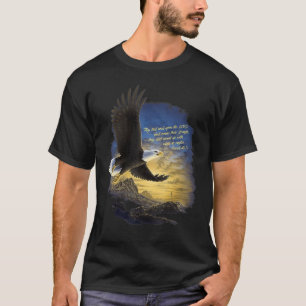 Wings as Eagles Isaiah 4031 Mount Up Christian Bib T-Shirt