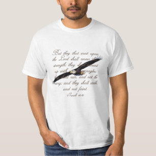Wings as Eagles, Isaiah 40:31 Christian Bible T-Shirt
