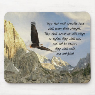 Wings As Eagles Walk And Not Faint Isaiah 40 Mouse Mat
