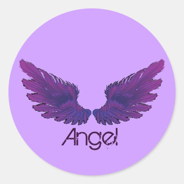 Wings Classic Round Sticker (Front)