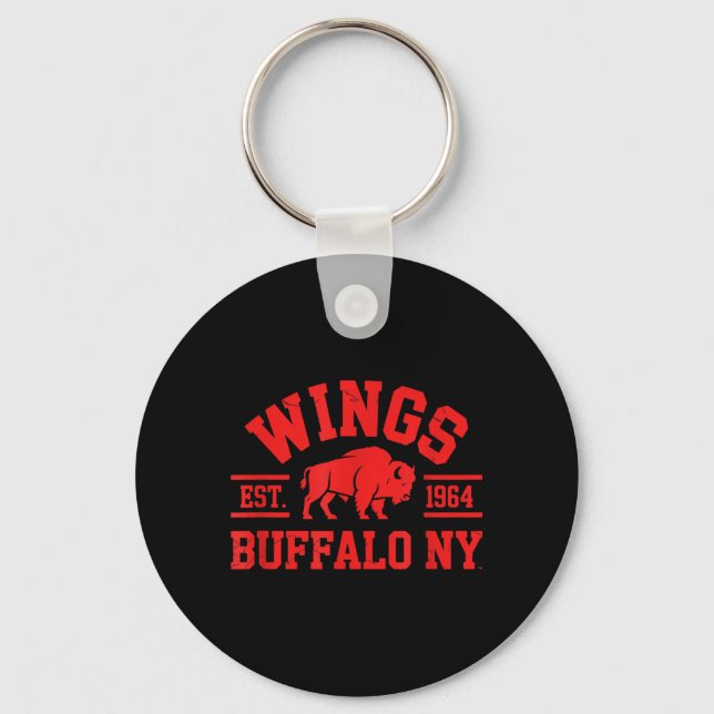 Wings Est 1964 Buffalo NY Key Ring (Front)
