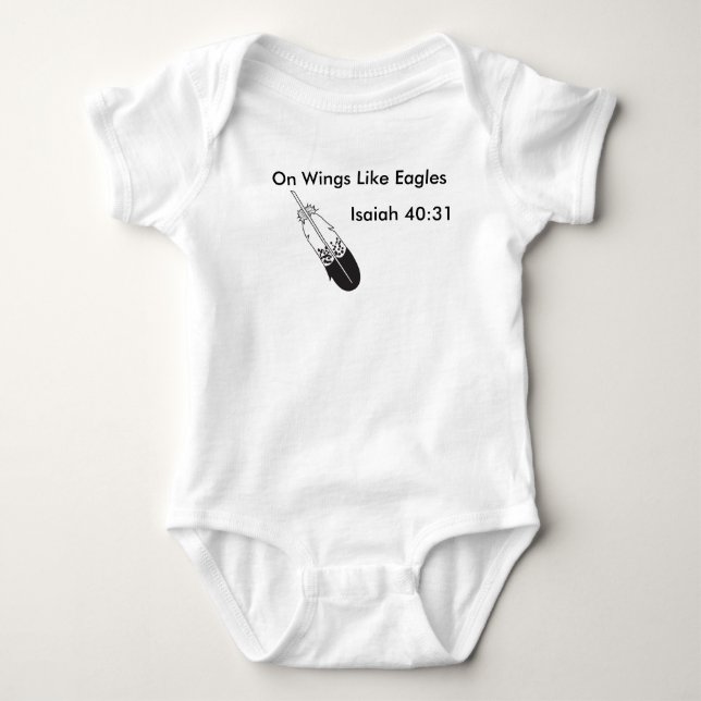 Wings like Eagles, baby Bodysuit (Front)