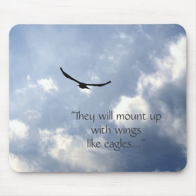 Wings Like Eagles Mousepad (Front)